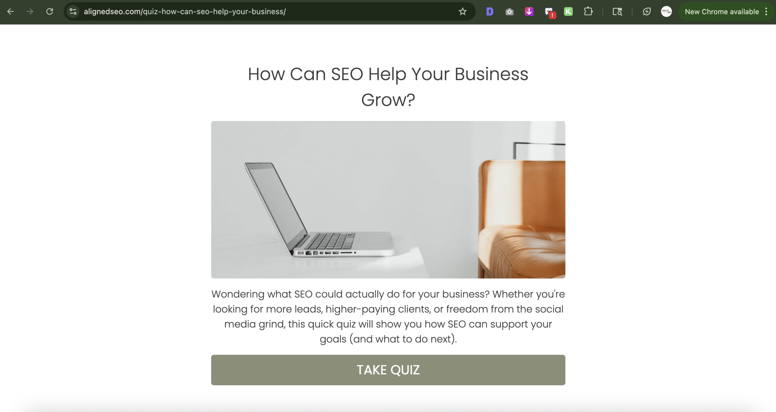 SEO quiz